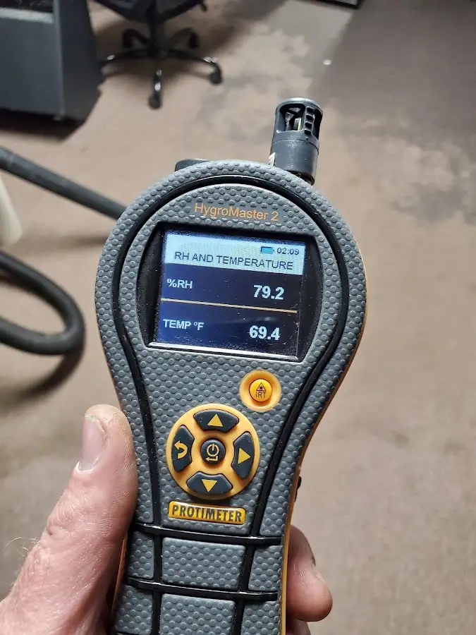 Moisture meter humidity assessment for Mold Remediation & Removal in West Greenwich